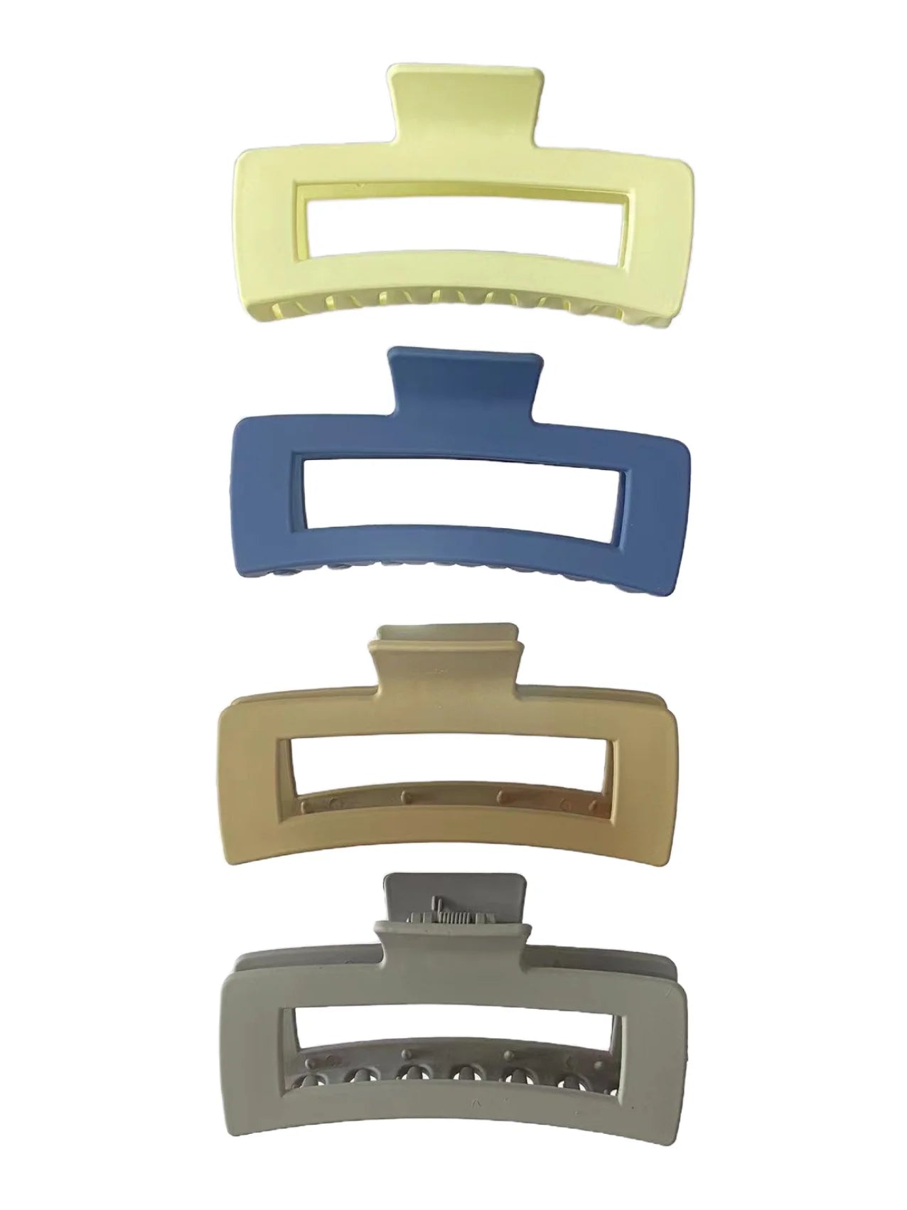 Plastic Jumbo Square Hair Claw Clips