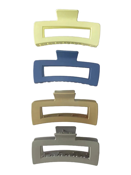 Plastic Jumbo Square Hair Claw Clips