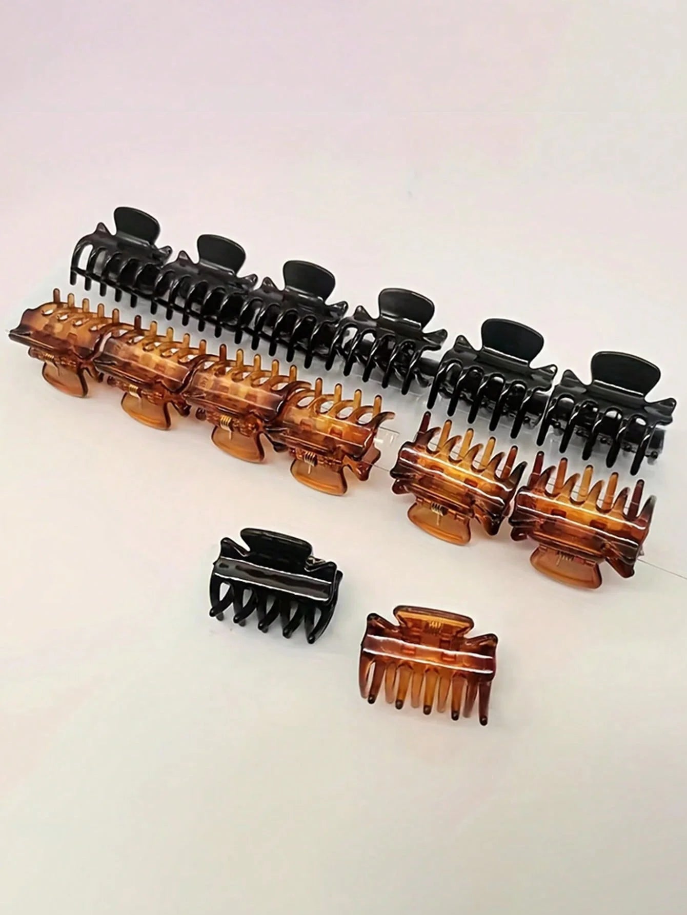 12Pcs Mini Plastic Shark Claw Hair Clips