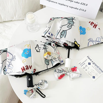 Cute & Proud Cat Folding Umbrella