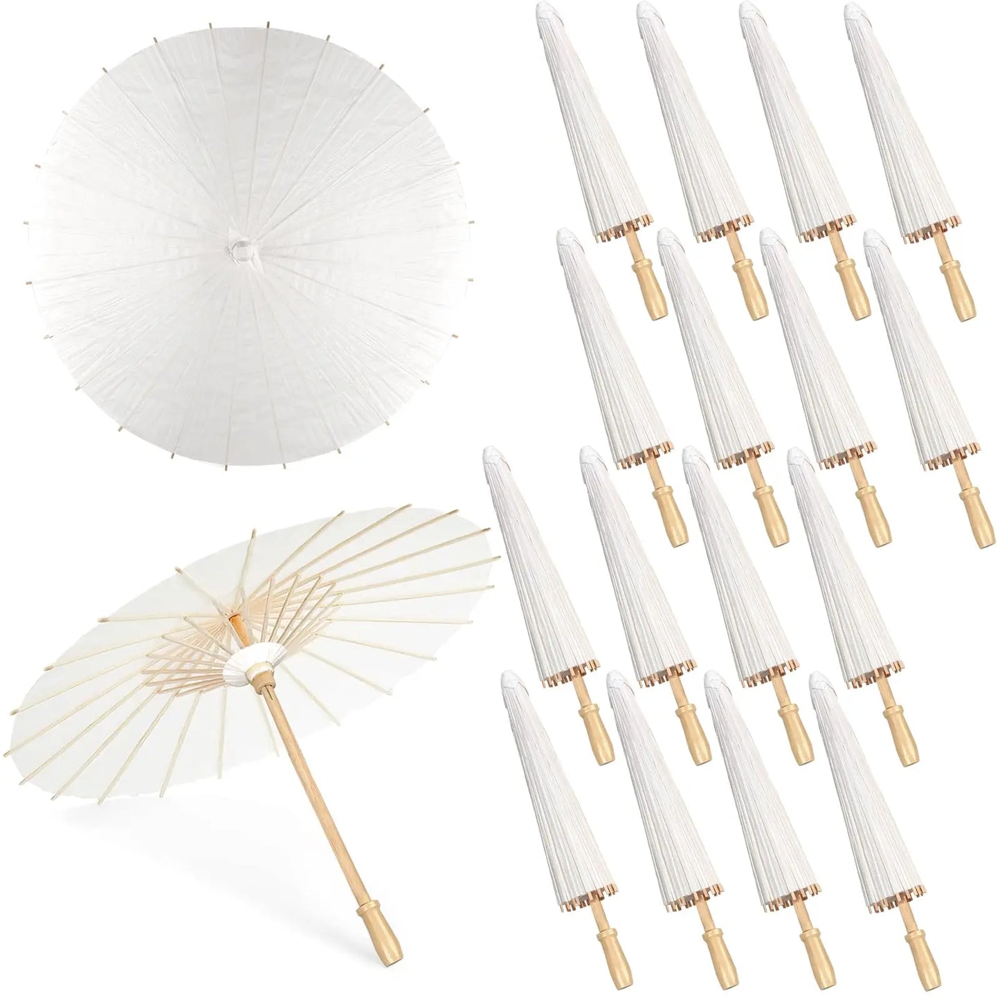 White Paper Umbrellas