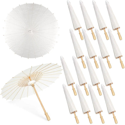 White Paper Umbrellas