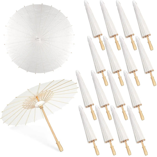 White Paper Umbrellas