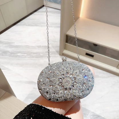 Luxury Crystal Diamond Clutch