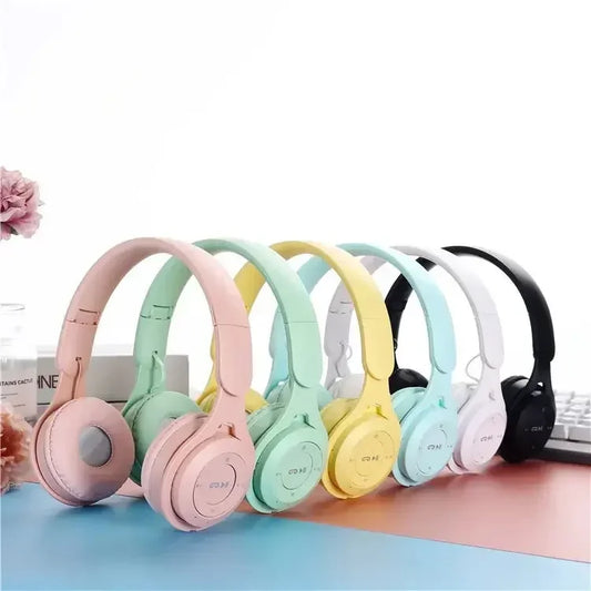 Foldable Sport Gaming Macaron Headphones
