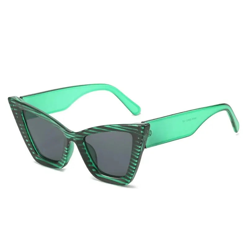 Bold Triangle Cat-Eye Sunglasses