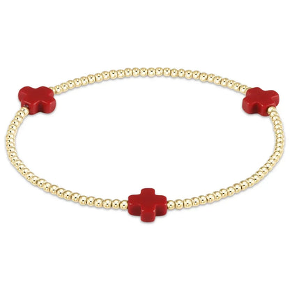18K Gold Plated Cross Charm Bracelet