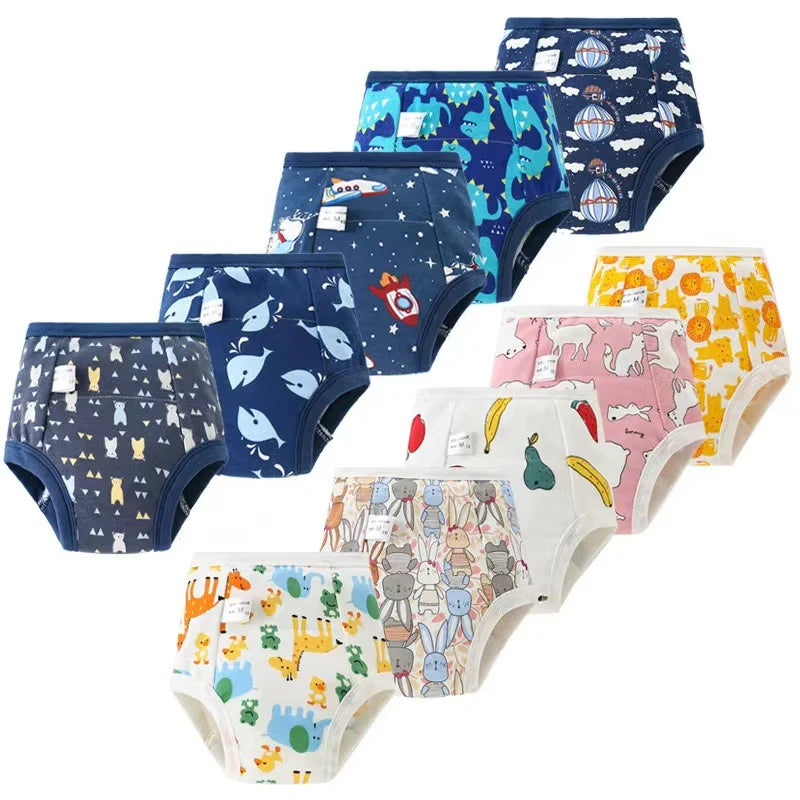 4PCS Set of Cute Cotton Baby Toilet Training Pants