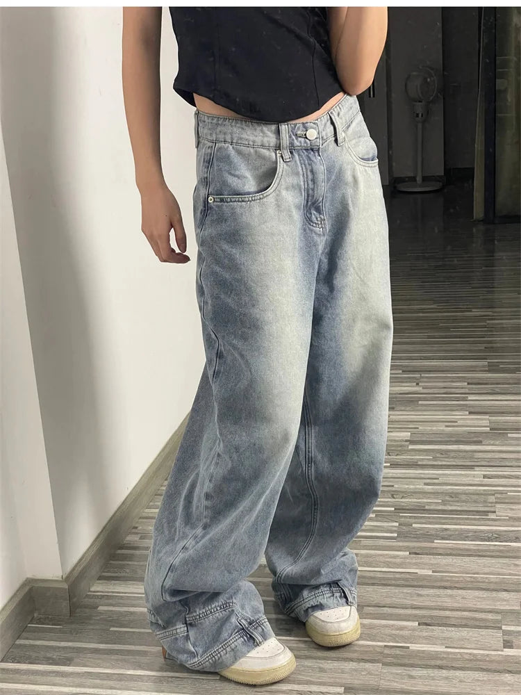 Fashion Reversible Baggy Jeans