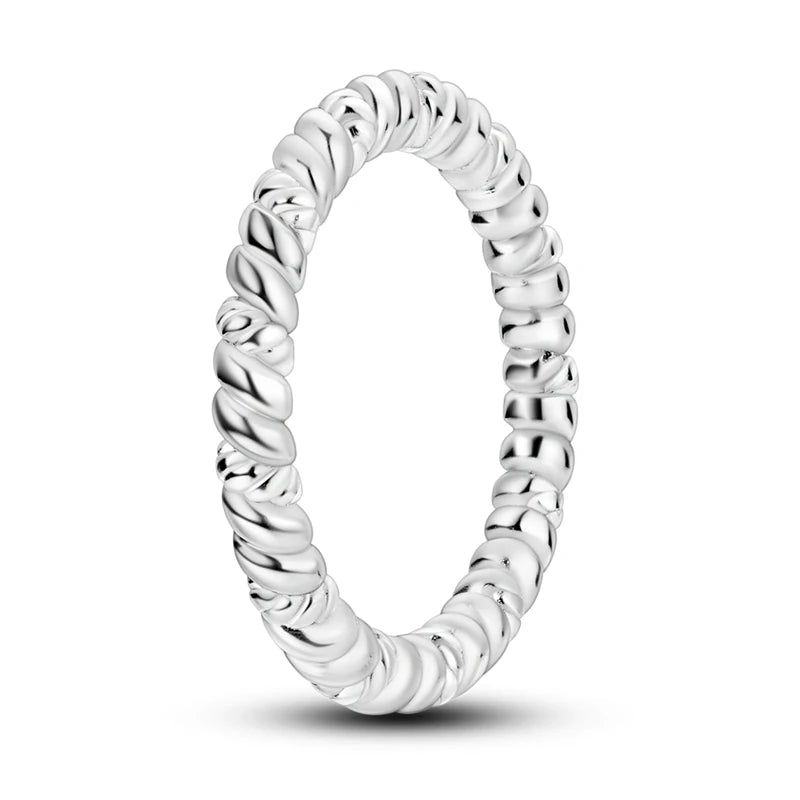 Silver-Plated Infinity Flower Daisy Ring for Women 