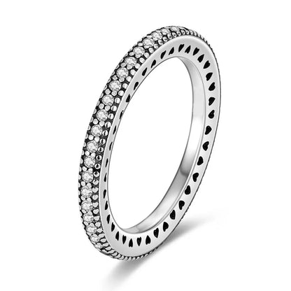 Silver-Plated Infinity Flower Daisy Ring for Women 