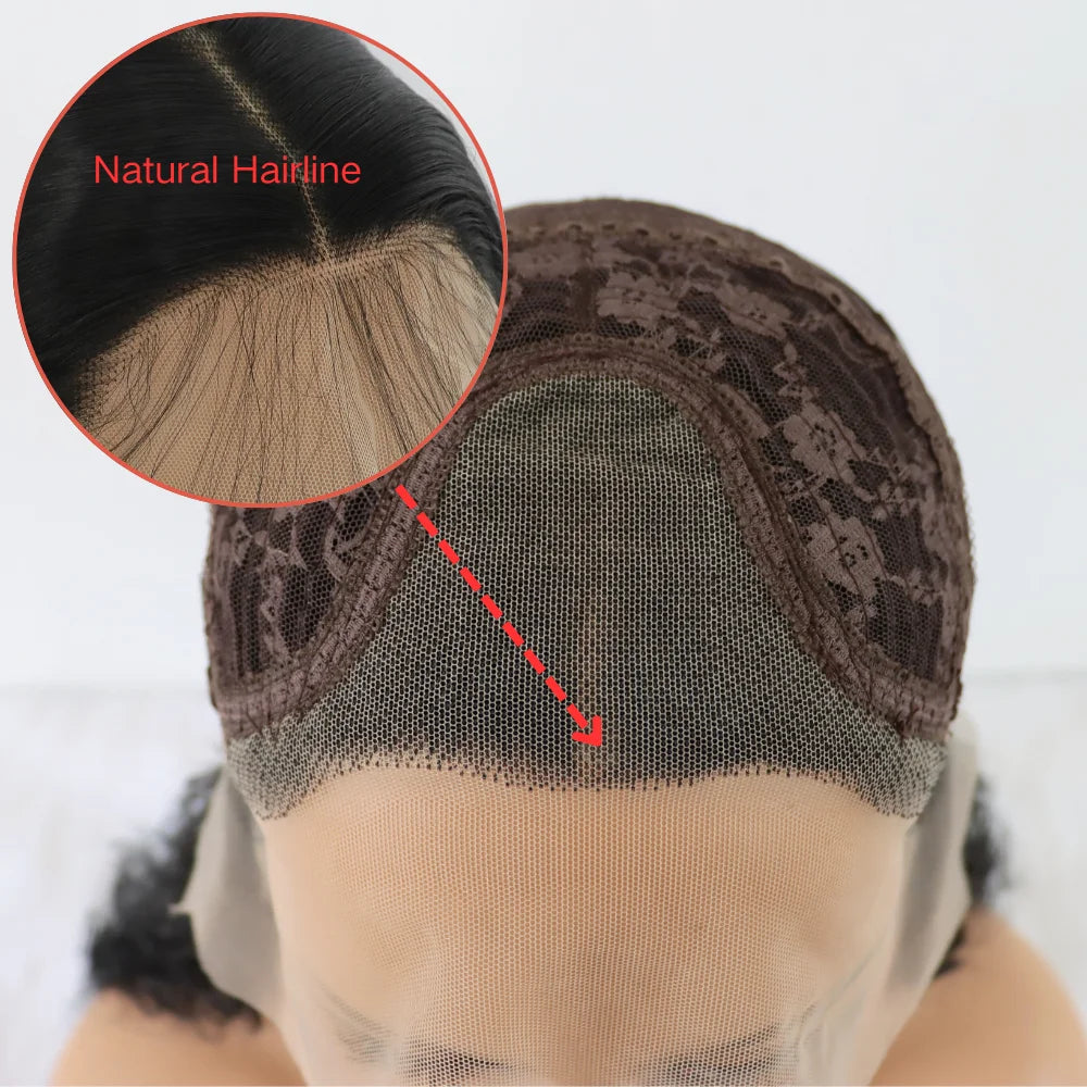 Deep Curly Short Bob Lace Front Wig