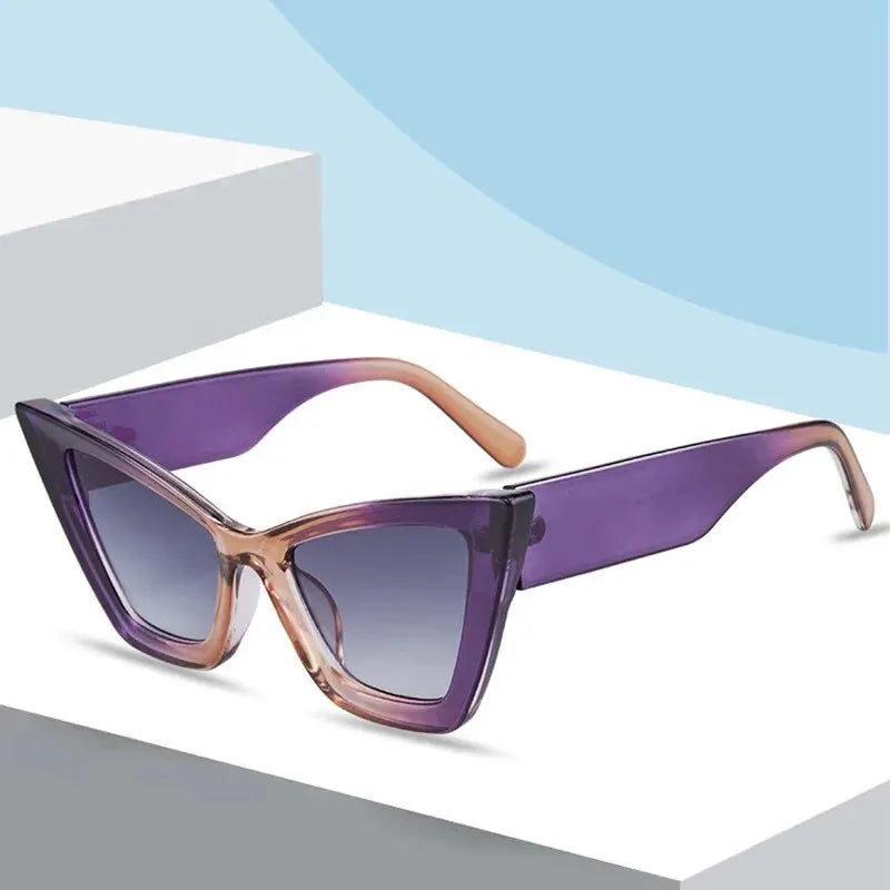 Bold Triangle Cat-Eye Sunglasses