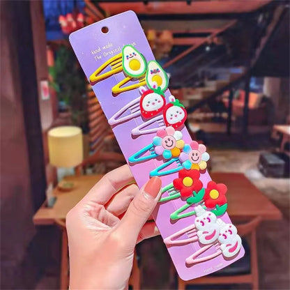 10PCS Cute Cartoon Hairpins Set