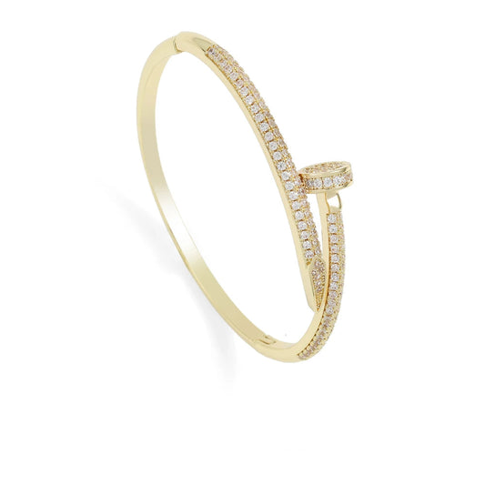 Fashion Inlaid Zirconia Open Bracelet for Women