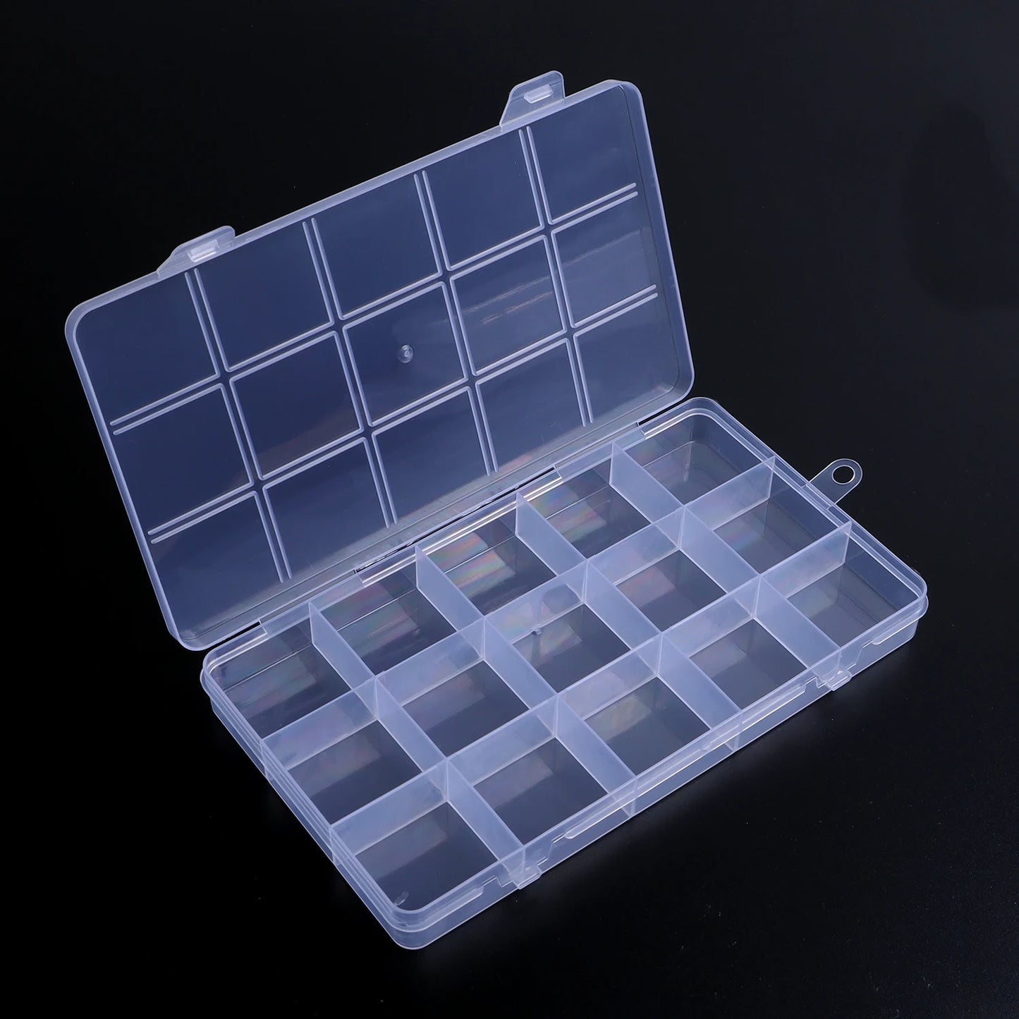 15/24/28 Grids Transparent Plastic Organizer Box