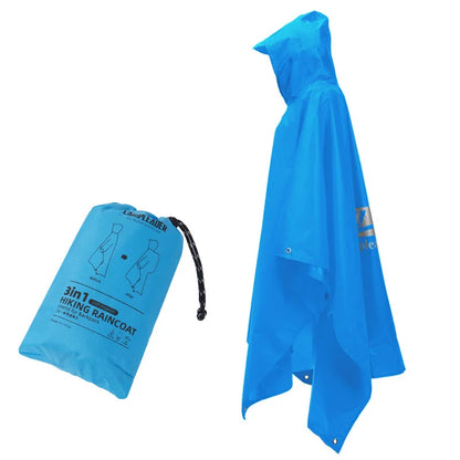 3-in-1 Long Hooded Raincoat
