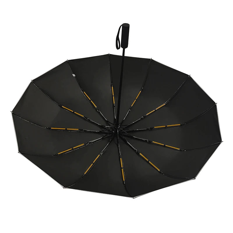 CH Letter Design Automatic Folding Umbrella