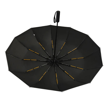 CH Letter Design Automatic Folding Umbrella