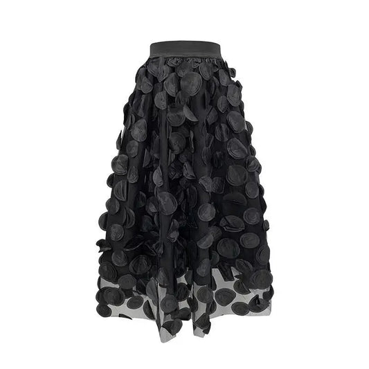 Women's Vintage Polka Dot Tulle Mesh Skirt