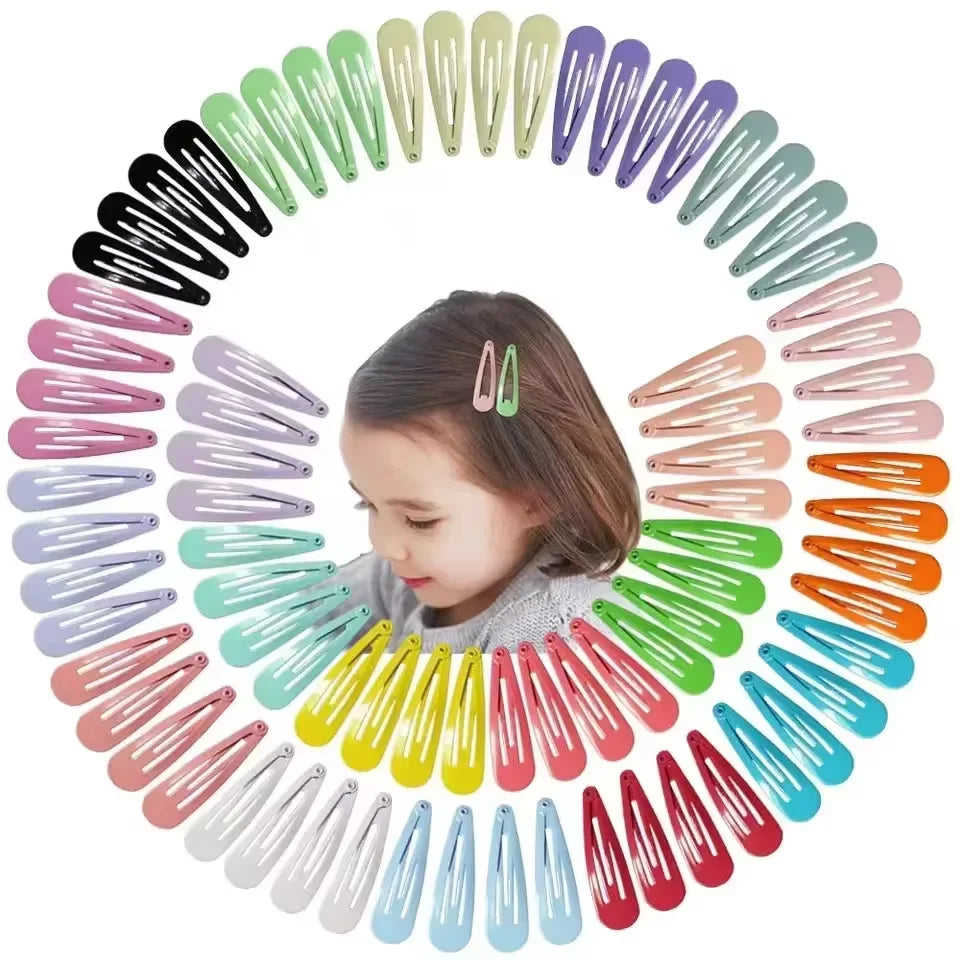 40Pcs Candy Color Drip Hair Clips
