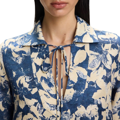 Summer Printed V-Neck Midi Dress