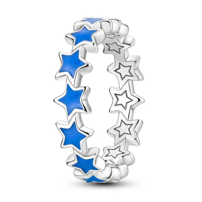 Silver-Plated Infinity Flower Daisy Ring for Women 