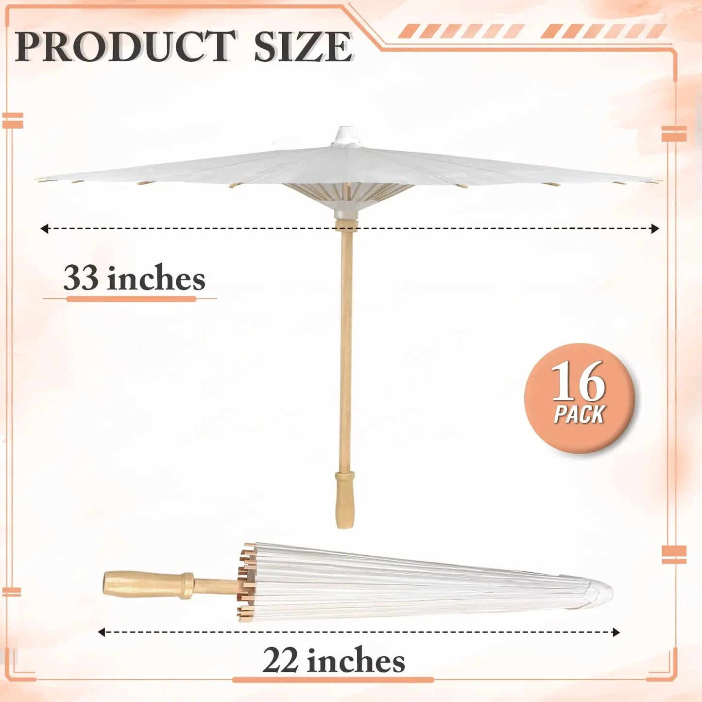 White Paper Umbrellas