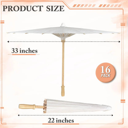 White Paper Umbrellas