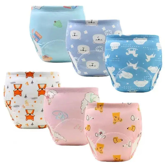 4PCS Reusable Infant Baby Potty Training Pants Set