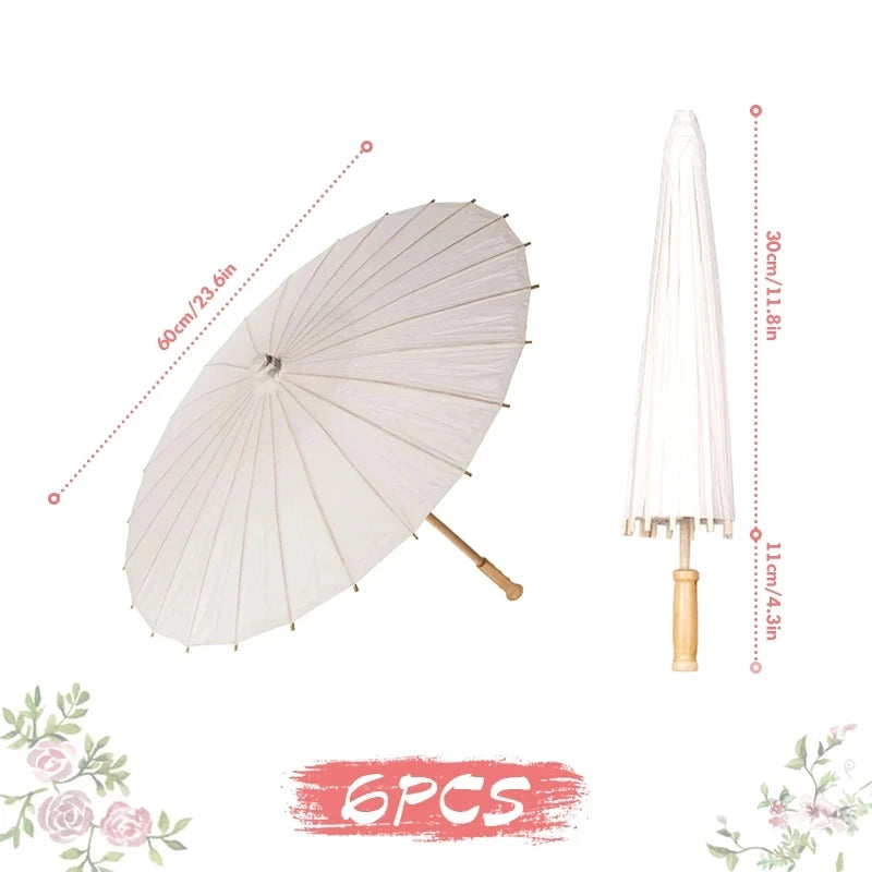 White Paper Umbrellas