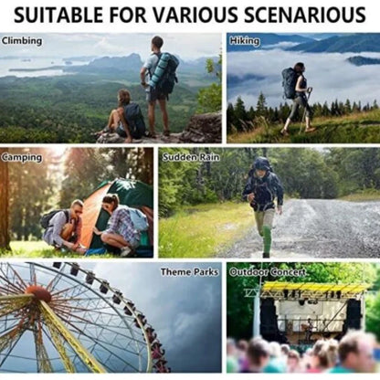 12-Pack of Disposable Waterproof Raincoats