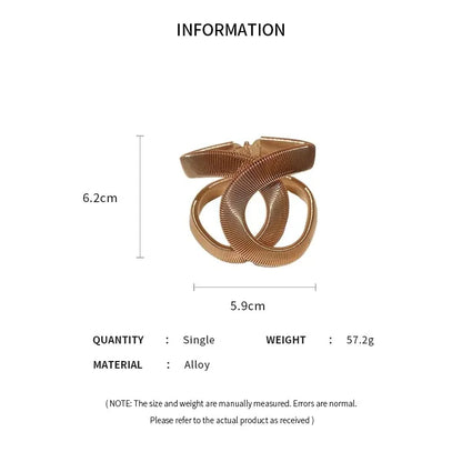 Gold Color Hollow Snake-Shaped Bracelet for Women