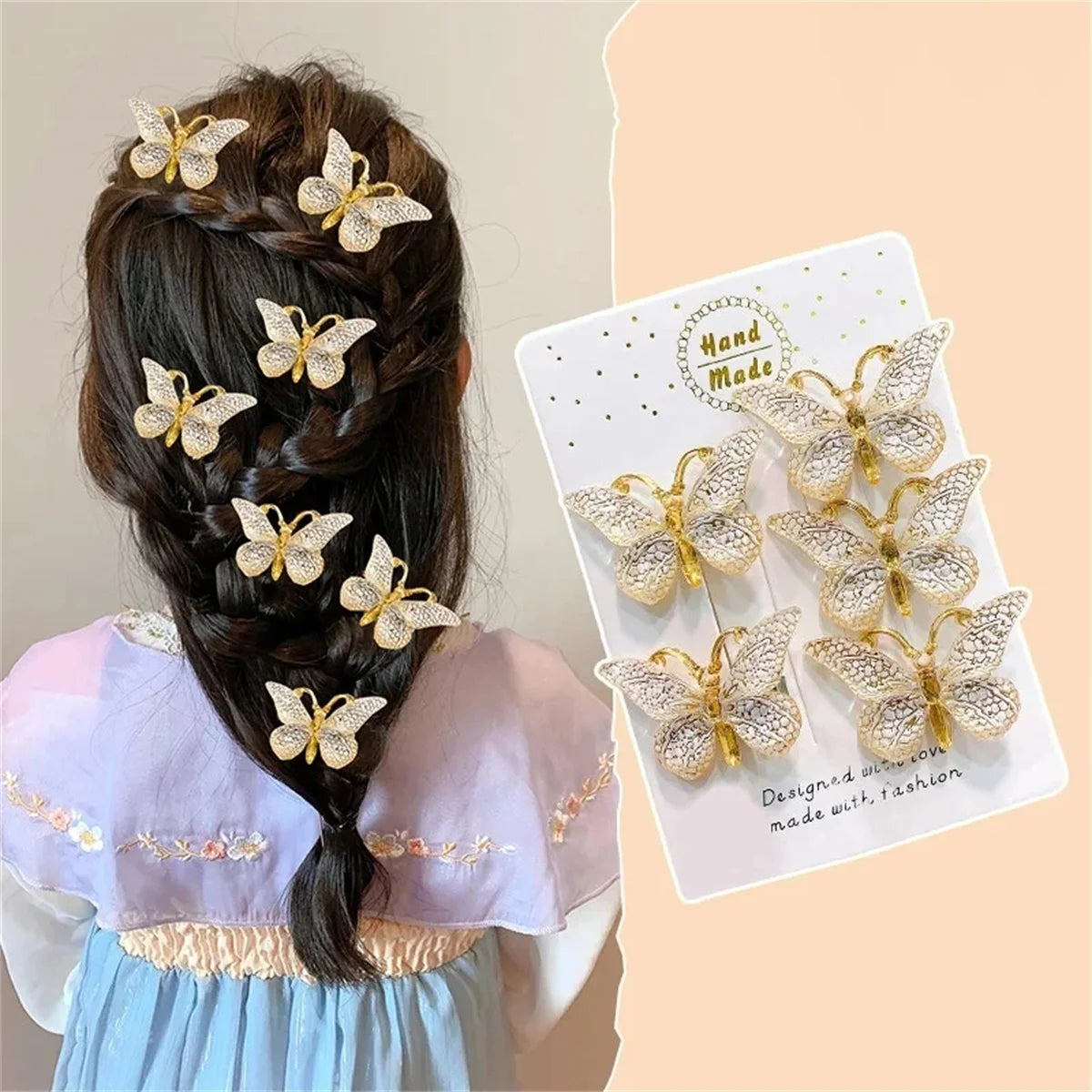 Sweet 3D Gradient Color Baby Hairpins
