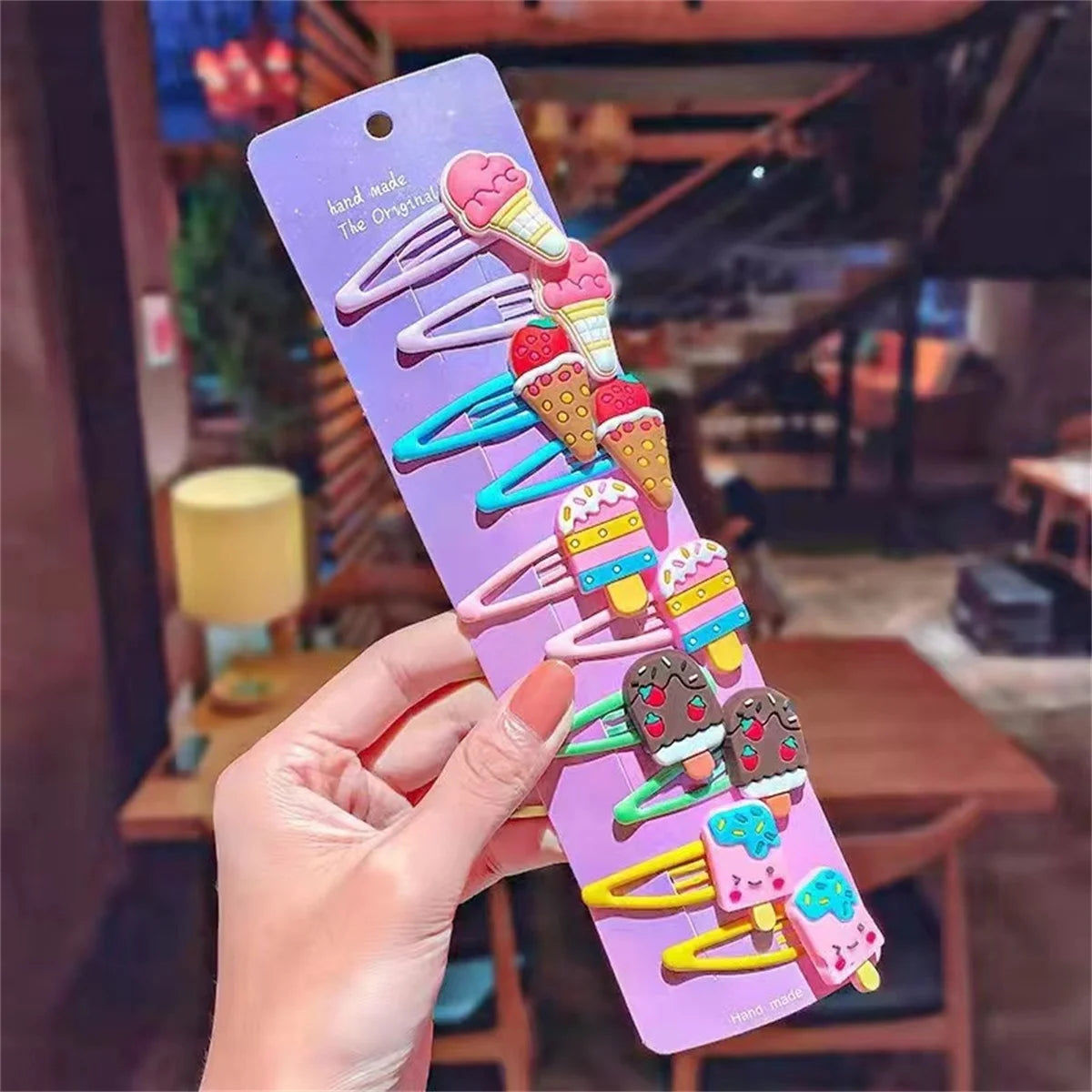 10PCS Cute Cartoon Hairpins Set