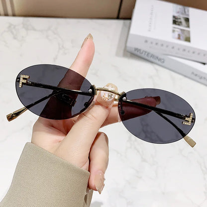 Frameless Metal Sunglasses