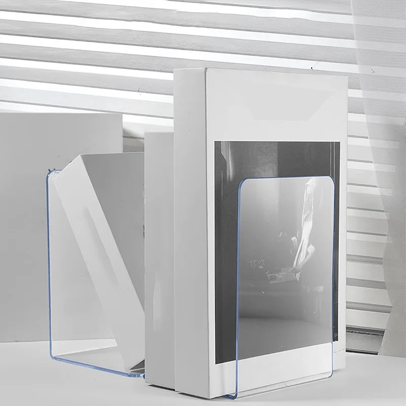1/2pcs Clear Acrylic Bookends