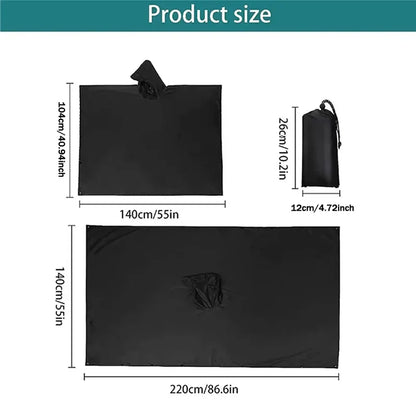 3-in-1 Military-Style Rain Poncho