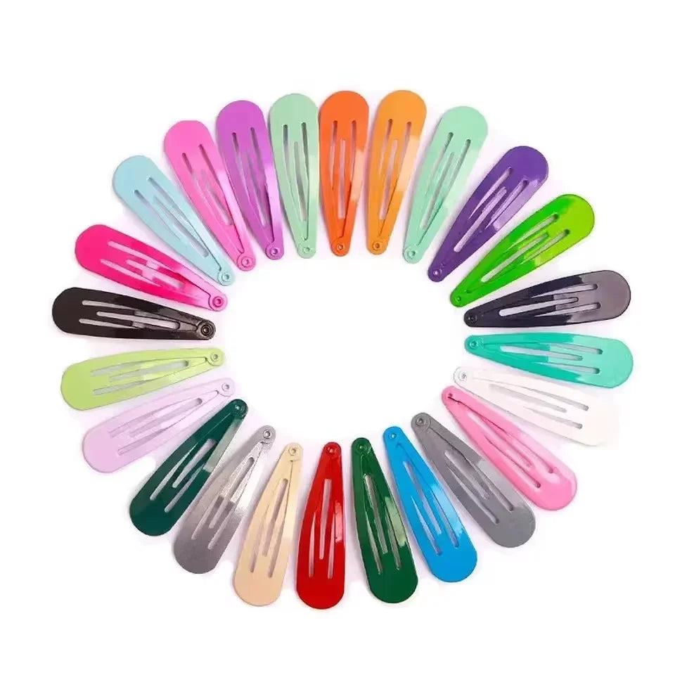 40Pcs Candy Color Drip Hair Clips