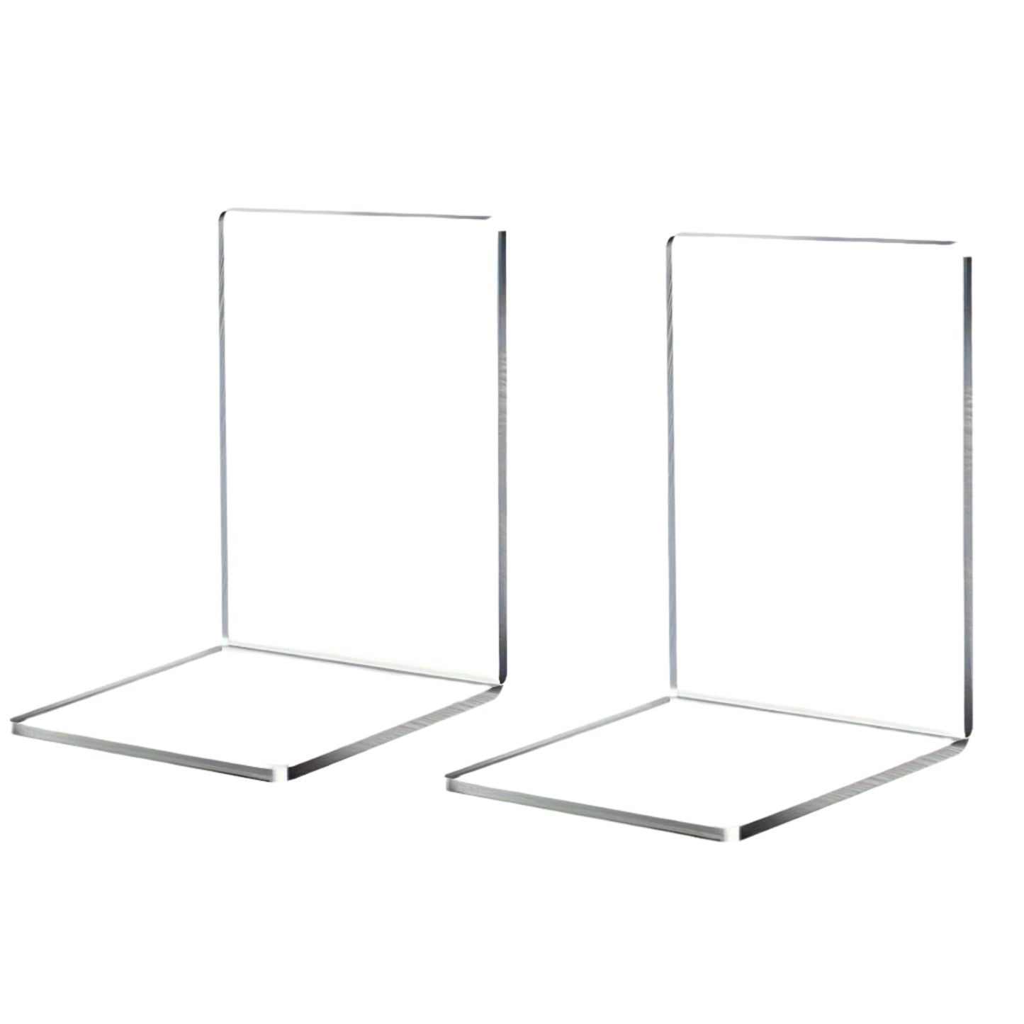 1/2pcs Clear Acrylic Bookends