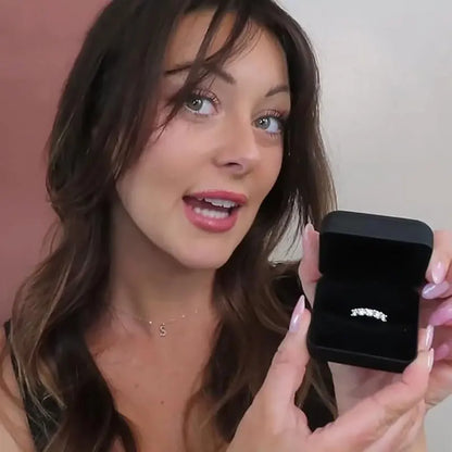 4mm D Color VVS Moissanite Ring for Women 