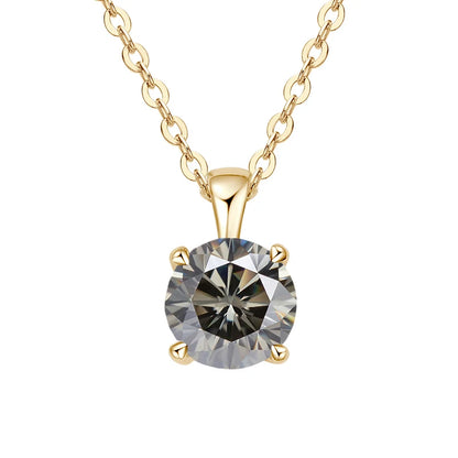 Classic Four-Prong 1ct Moissanite Pendant Necklace