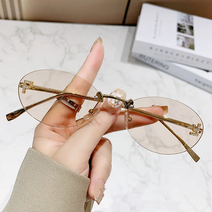 Frameless Metal Sunglasses