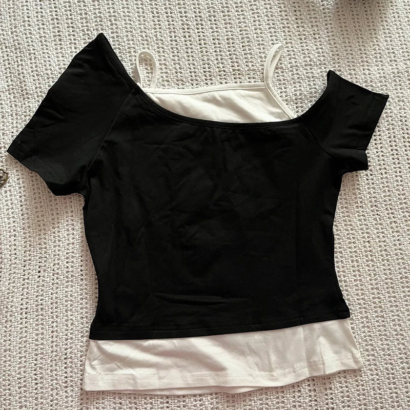 Gothic Two-Piece T-Shirt Set