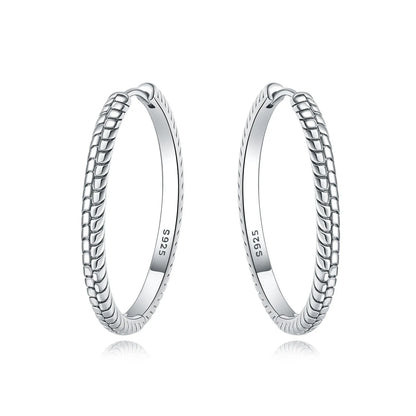 Sterling Silver Minimalist Hoop Earrings