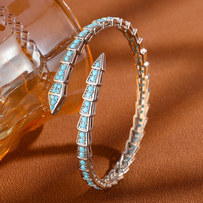 Fashion Inlaid Zirconia Open Bracelet for Women