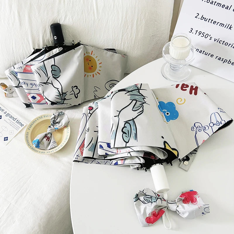 Cute & Proud Cat Folding Umbrella