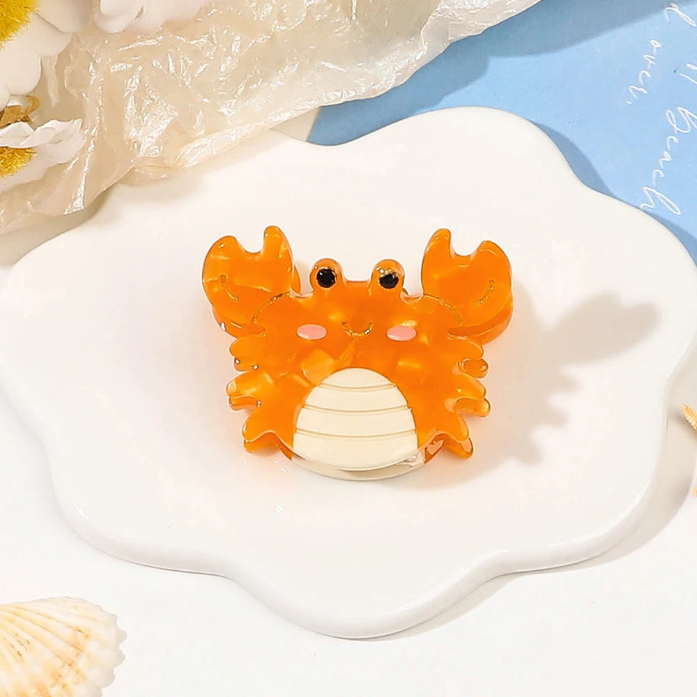 Small Cute Acetate Cartoon Hair Clips