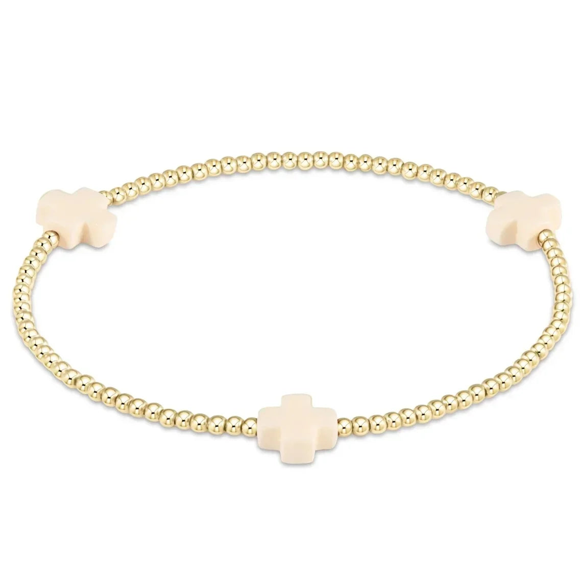 18K Gold Plated Cross Charm Bracelet