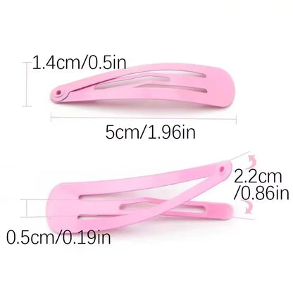 40Pcs Candy Color Drip Hair Clips